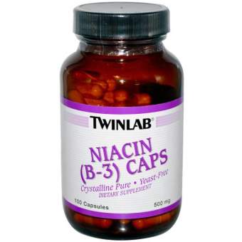 Twinlab Niacin (B-3) 500 mg 100 caps