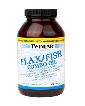 Twinlab Organic Flax/Fish oil blend 120 softgel Срок 04.18